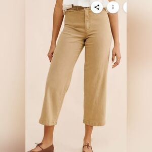 Madewell Womens Wide Leg Emmett Ankle Length Cropped Jeans Pants 25P